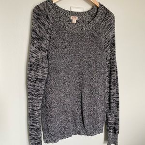 Heather Black/Gray Sweater